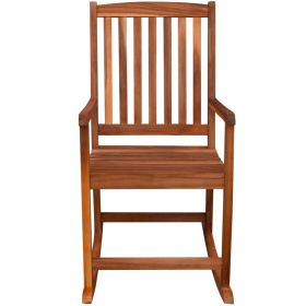 vidaXL Outdoor Rocking Chair Acacia Wood (Option: as picture)