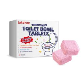 Toilet Bowl Cleaners - 12PACK, Automatic Toilet Bowl Cleaner Tablets For Deodorizing & Descaling, Long-Lasting Bleach Tablets For Toilet Tank Aga (Option: Type1)