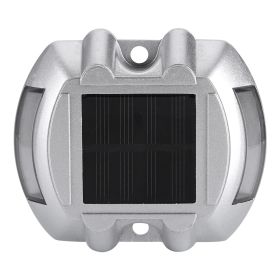 Casting Aluminum Solar Power Waterproof 6 LED Lamp Outdoor Road Driveway Pathway Light Yellow (Option: as picture)