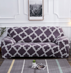 Elastic Universal Sofa Cover (Option: Gray-195 230cm)