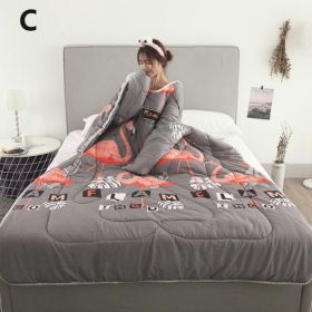 Winter Lazy Quilt with Sleeves (Option: 3)