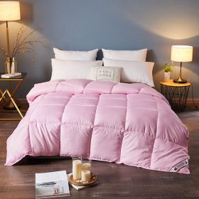 Down Duvet, Winter Duvet, Goose Down Duvet Core, Air Conditioner (Option: Pink-150x200cm-4)