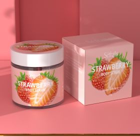 Sefralls Strawberry Body Scrub Exfoliating Hydrating Body Scrub Sugar Scrub Moisturize Smooth Cleansing Skin 150g (Option: 150g)