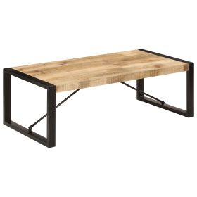 vidaXL Coffee Table 120x60x40 cm Solid Mango Wood (Option: as picture)