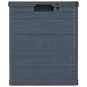 vidaXL Garden Storage Box 90 L Anthracite (Option: as picture)