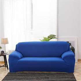 Solid Corner Sofa Covers Couch Slipcovers Elastica Material Sofa Skin Protector Cover Sofa Armchair (Option: 5-Three seat)