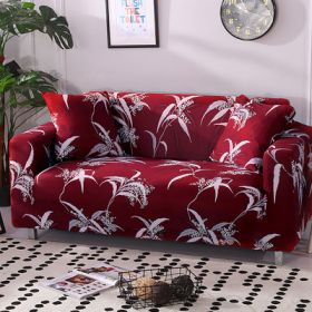 Printed Sofa Cushion Sofa Cover Sofa Cover (Option: D-1 seater)