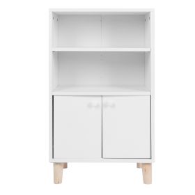 Bathroom Cabinet Multifunction MDF Wood Floor Cabinet with 2 Shelf Home Furnitures (Option: as picture)