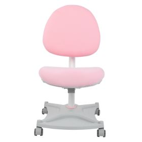 Children Study Chair Adjustable Height Single Back Chair for Home School FurniturePink (Color: pink)