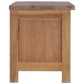 vidaXL TV-bänk 90x30x35 cm massiv teak (Option: as picture)