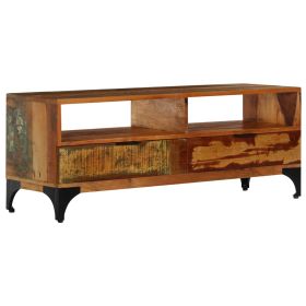 vidaXL TV Cabinet 118x35x45 cm Solid Reclaimed Wood (Option: as picture)