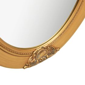 vidaXL Wall Mirror Baroque Style 19.7"x27.6" Gold (Option: as picture)