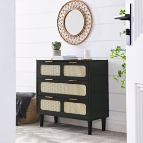 3-drawer Dressing Table (Color: black)