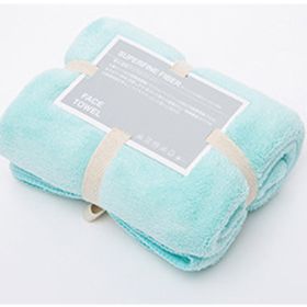 Soft Yoga towel with solid water absorption (Option: Light Blue-34X80cm)