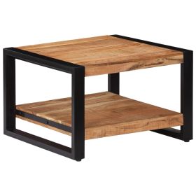 vidaXL Coffee Table 60x60x40 cm Solid Acacia Wood (Option: as picture)