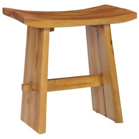 vidaXL Stool Solid Teak Wood (Option: as picture)