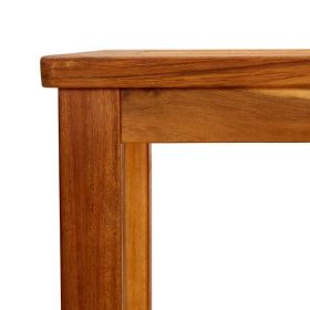 vidaXL Garden Console Table 80x35x75 cm Solid Acacia Wood (Option: as picture)