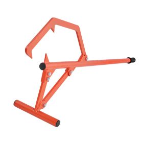 VEVOR Timberjack 46.5 In Heavy Duty Log Lifter For Max 25in Dia Logs Rolling (Color: Orange)