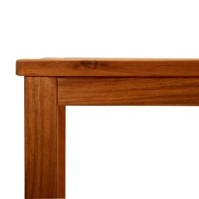 vidaXL Garden Console Table 110x40x75 cm Solid Acacia Wood (Option: as picture)