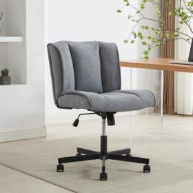 Adjustable And Swivel Computer Chair (Color: grey)