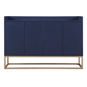 Modern Sideboard, Elegant Buffet Cabinet (Color: Navy blue)