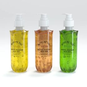 Sefralls Petal Body Wash Set Shower Gel Set Rose Jasmine Petals Kiwi Deep Cleaning Refresh Foaming Lasting Fragrance Gentle Bath (Option: 3pcs 1set)