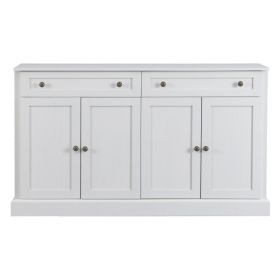 Kitchen Sideboard Storage Buffet Cupboard (Option: Antique white)